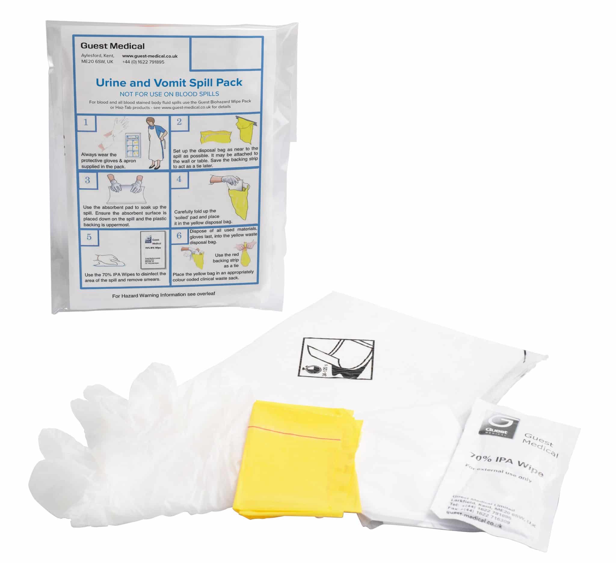 Single Use Urine and Vomit Spill Kit (H8625)