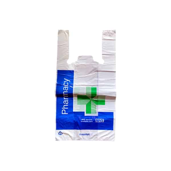 2000 x Plastic NHS Counter Bag (400 x 220 + 120mm) BAGD103