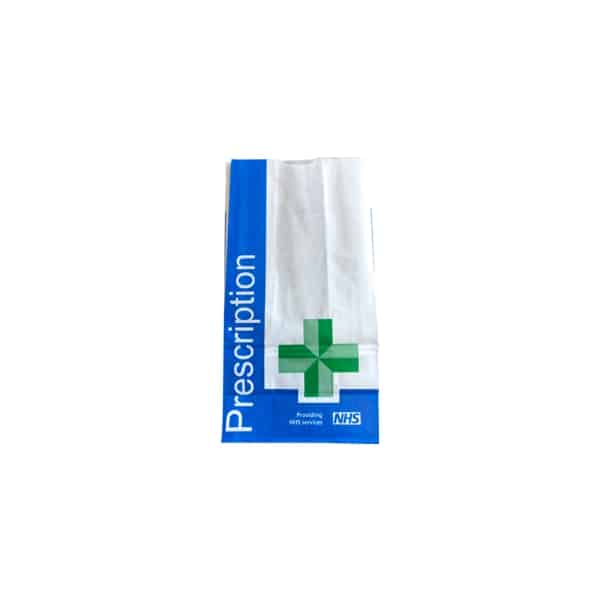 1000 x Paper NHS Prescription Bag (248 x 127 + 89mm) BAGP4