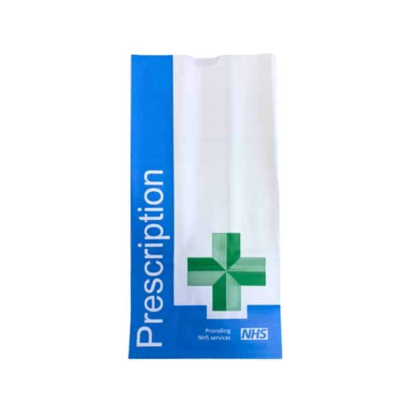 1000 x Paper NHS Prescription Bag (270 x 152 + 102mm) BAGP5