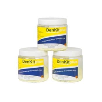 DenKitPlus - Drug Denaturing Kit - 3 x 250ml Jars (CDKP500)