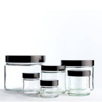 Clear Glass Ointment Jar 15ml - 500ml (pre-capped)