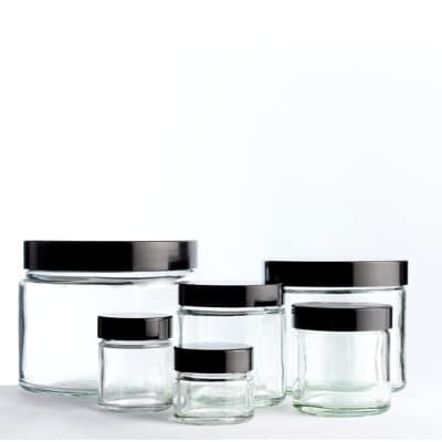 Clear Glass Ointment Jar 15ml – 500ml (pre-capped)
