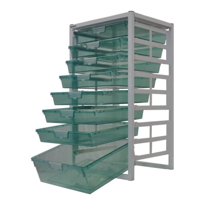 Medical Storage Rack Extra Wide Single Width W530 x D430 x H1035 (STOR530EW)