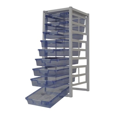 Medical Storage Rack Single Width W377 x D430 x H1035 (STOR375)