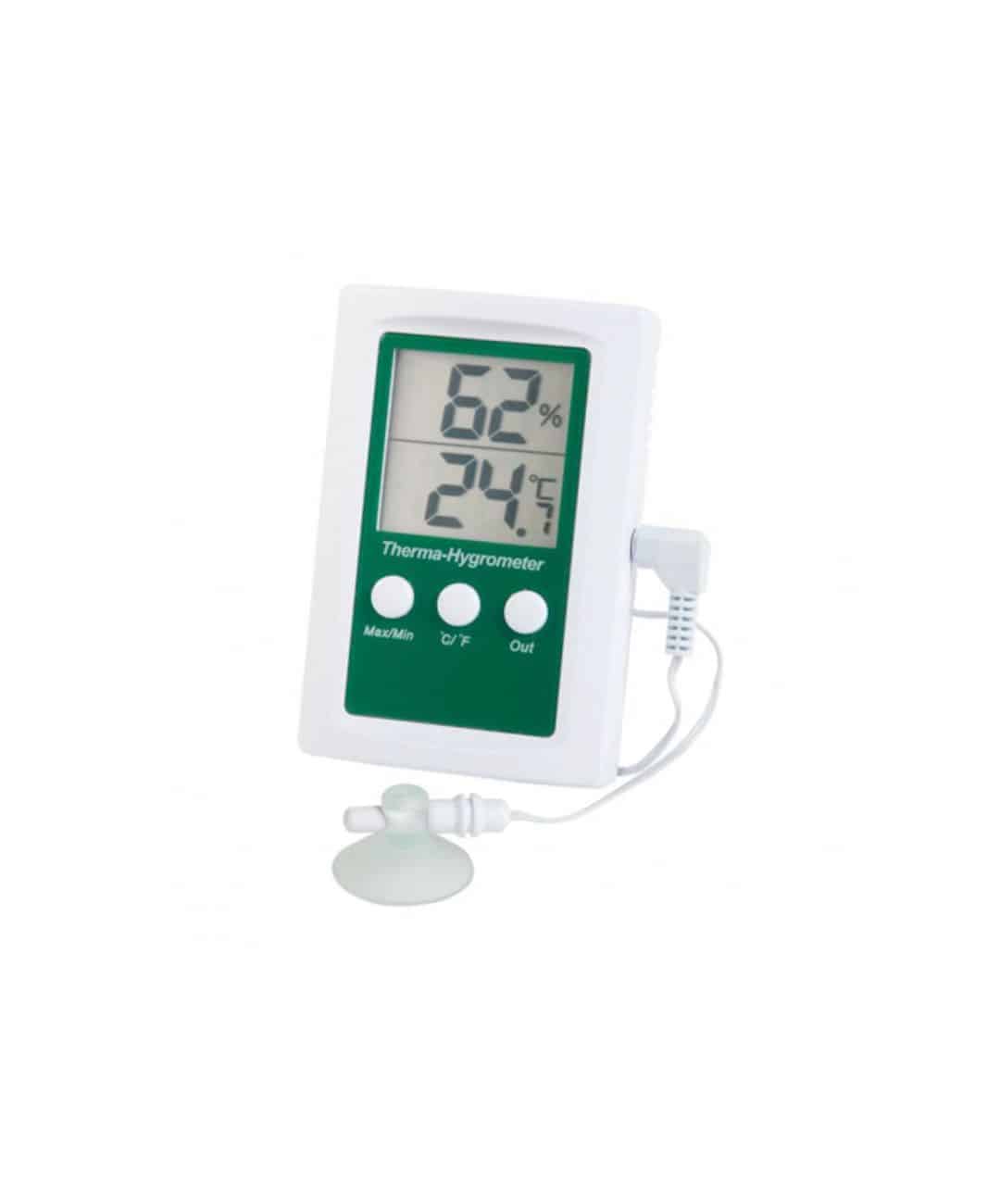 Dual Display Digital Max/Min Thermometer and Hygrometer (TMM106H)