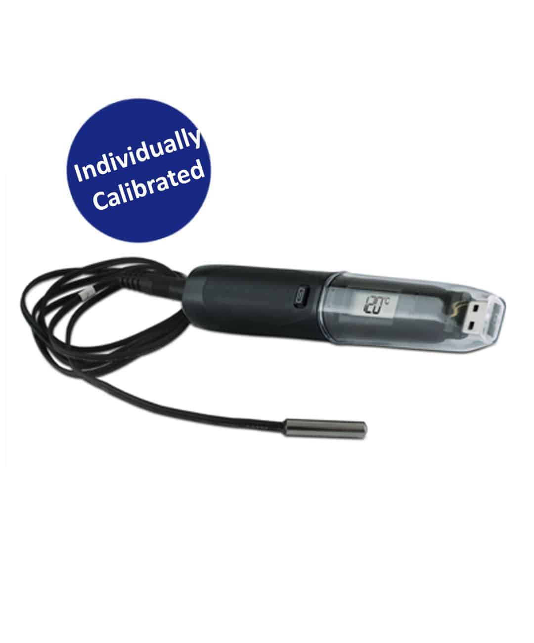 Calibrated USB Temperature Data Logger with Probe (TMM120DPC) -40°C to 125°C