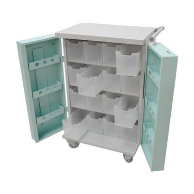 Original Packaging 16/32 Compartment Trolley (TRO009) 705W x 1095H x 490D
