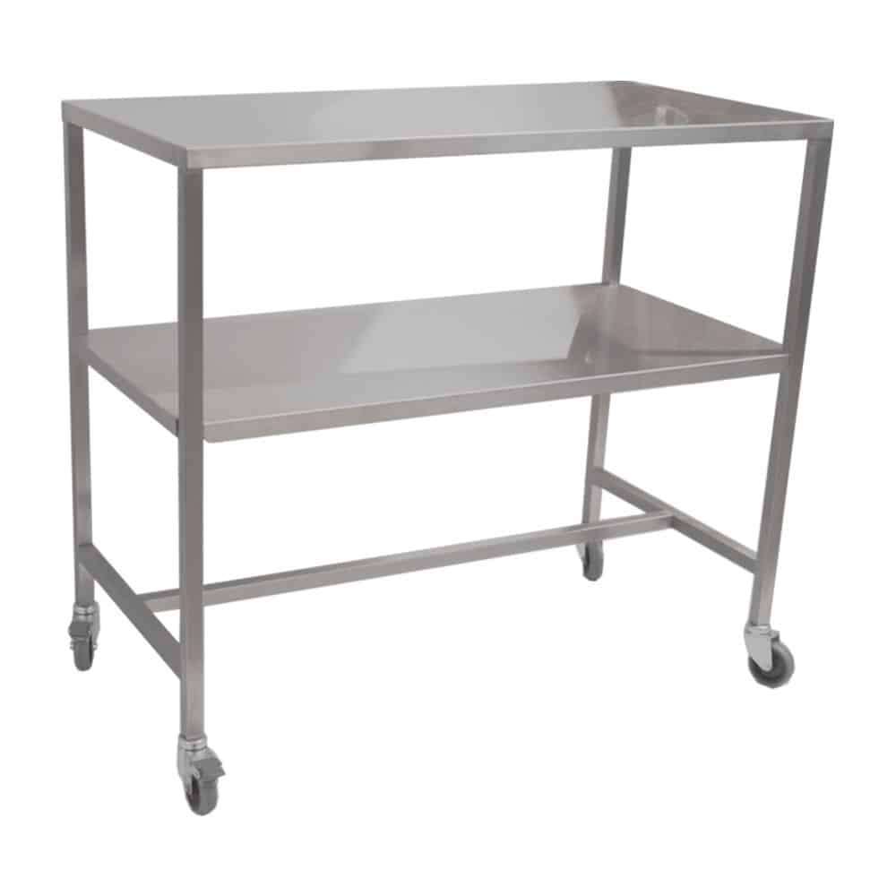 Dressing Trolley (DTSS2001) 1000w x 900h x 500d with 2 shelves (1 removable)